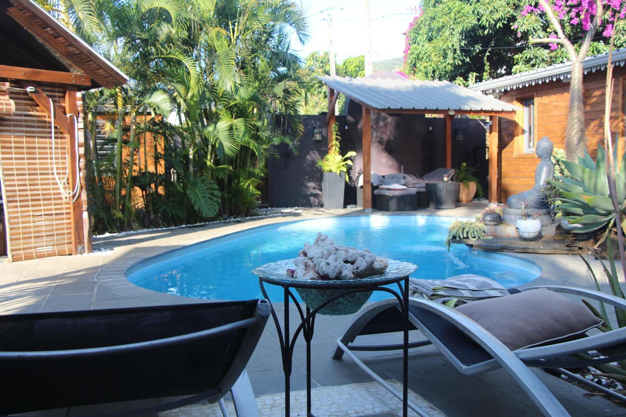 La Liane De Jade 974-Lodge Le Palissandre - Jacuzzi Privatif - Piscine Chauffee Le Bois de Nefles  Ngoại thất bức ảnh