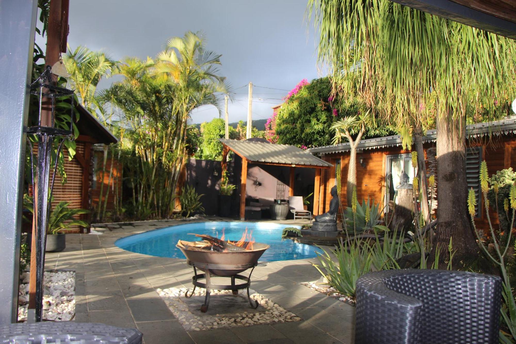La Liane De Jade 974-Lodge Le Palissandre - Jacuzzi Privatif - Piscine Chauffee Le Bois de Nefles  Ngoại thất bức ảnh